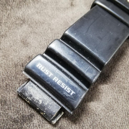 Casio Analog Quartz Men ラバー ベルト ブラック 部品取りにおすすめ Ms274） [For Parts / Junk]
