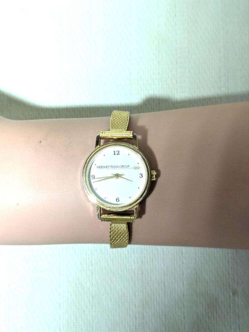 Hershey Pasta Group Analog Quartz Women ハーシーパスタグループ ブレスレットウォッチ 稼働中
