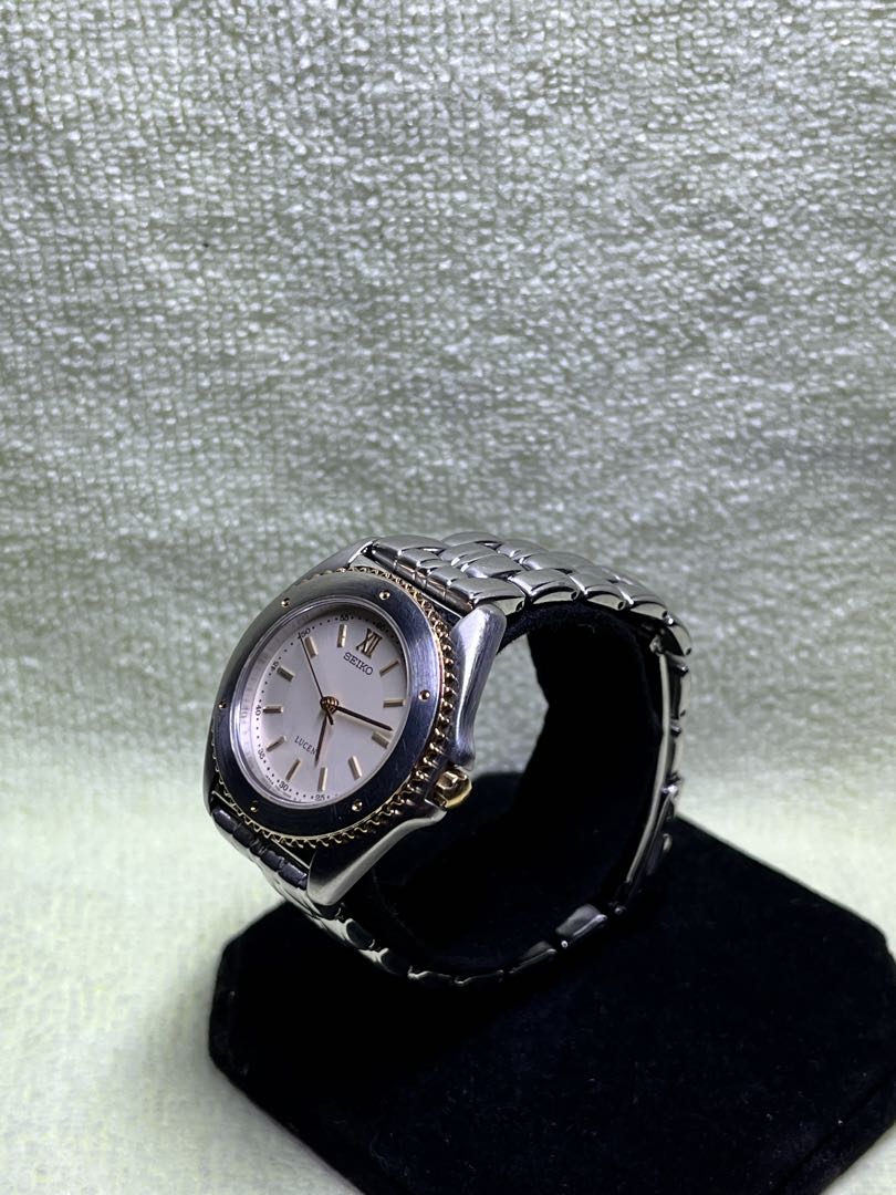 Seiko Lucent Analog Quartz Women Battery Replaced Watch Silver
