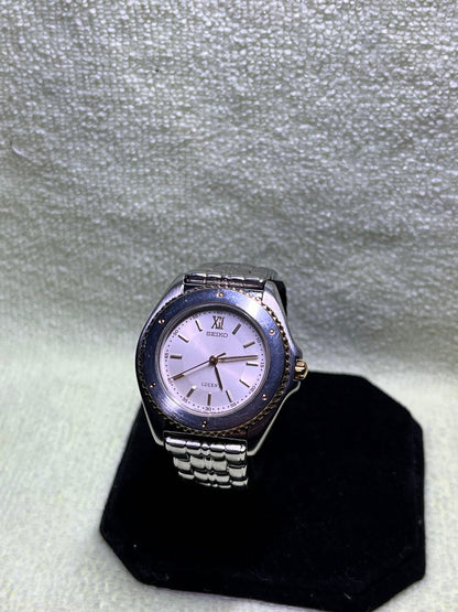 Seiko Lucent Analog Quartz Women Battery Replaced Watch Silver