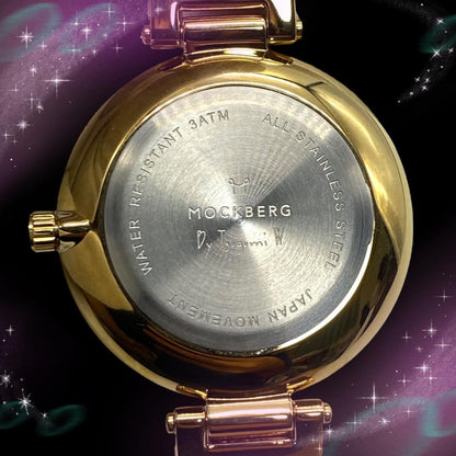 Mockberg Analog Quartz Women X Tsugumi Watarai Collaboration Watch White Strap Excellent Condition