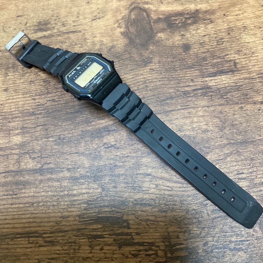 Seiko ALBA LITHIUM W401-4160 Z0 Digital Quartz Watch - For Parts Or Repair