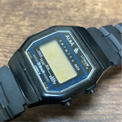 Seiko ALBA LITHIUM W401-4160 Z0 Digital Quartz Watch - For Parts Or Repair