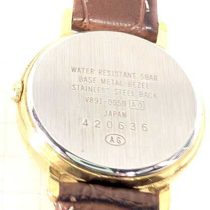 Seiko Avenue Analog Quartz Women Small Seconds Battery & Band Replaced Working Item