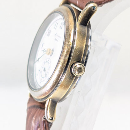 Seiko Avenue Analog Quartz Women Small Seconds Battery & Band Replaced Working Item