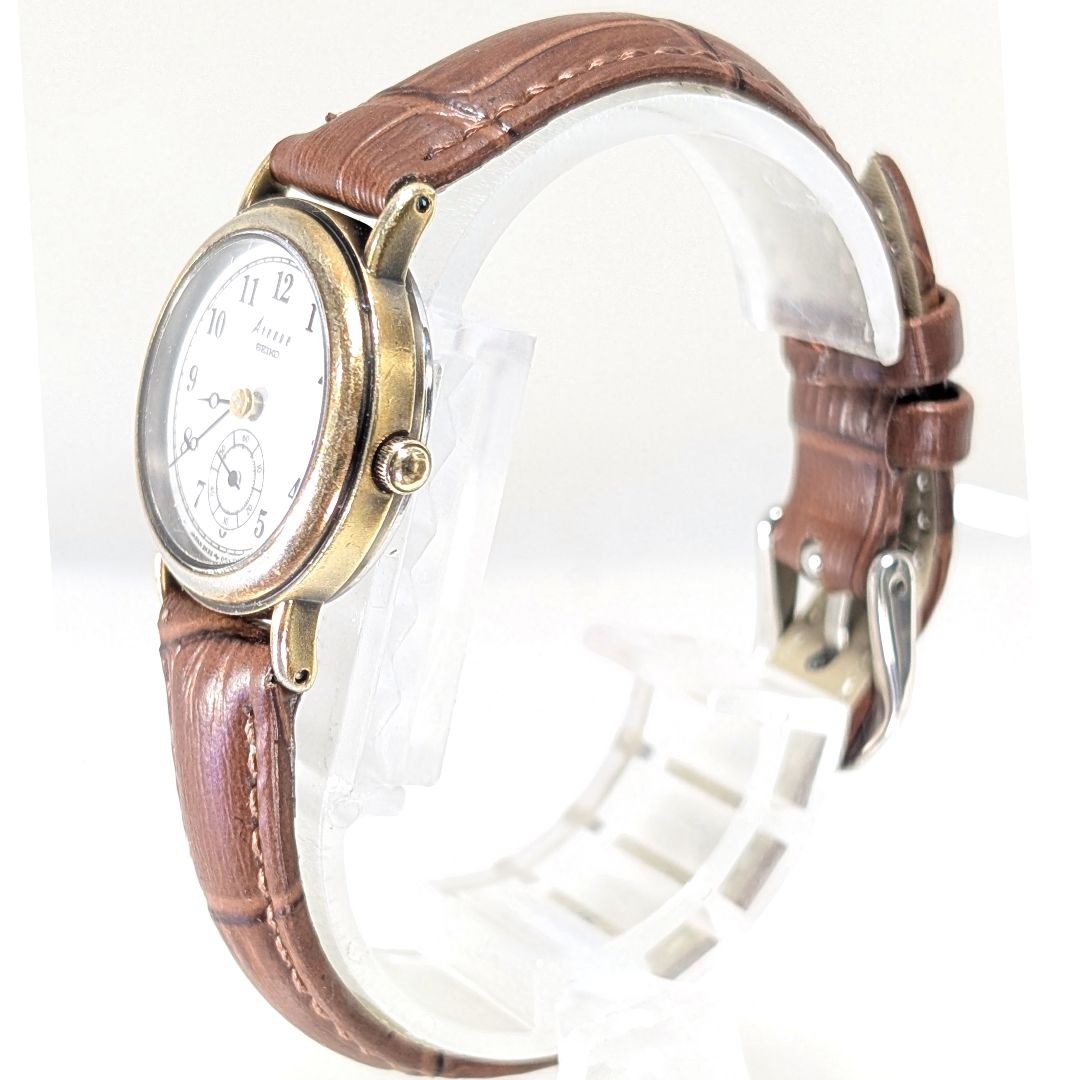 Seiko Avenue Analog Quartz Women Small Seconds Battery & Band Replaced Working Item