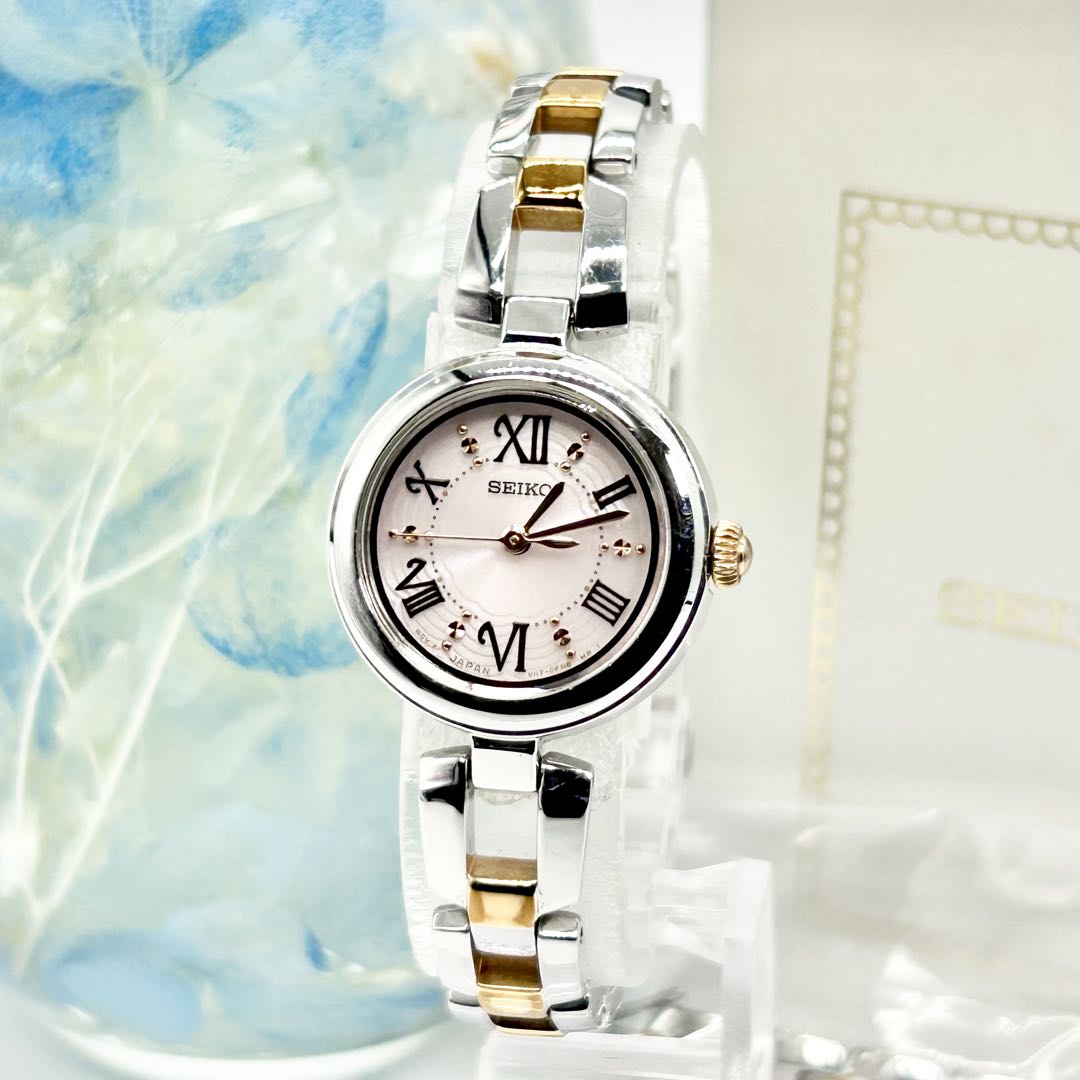 Seiko V117-00V0 Analog Quartz Women Solar Watch