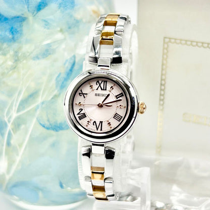 Seiko V117-00V0 Analog Quartz Women Solar Watch