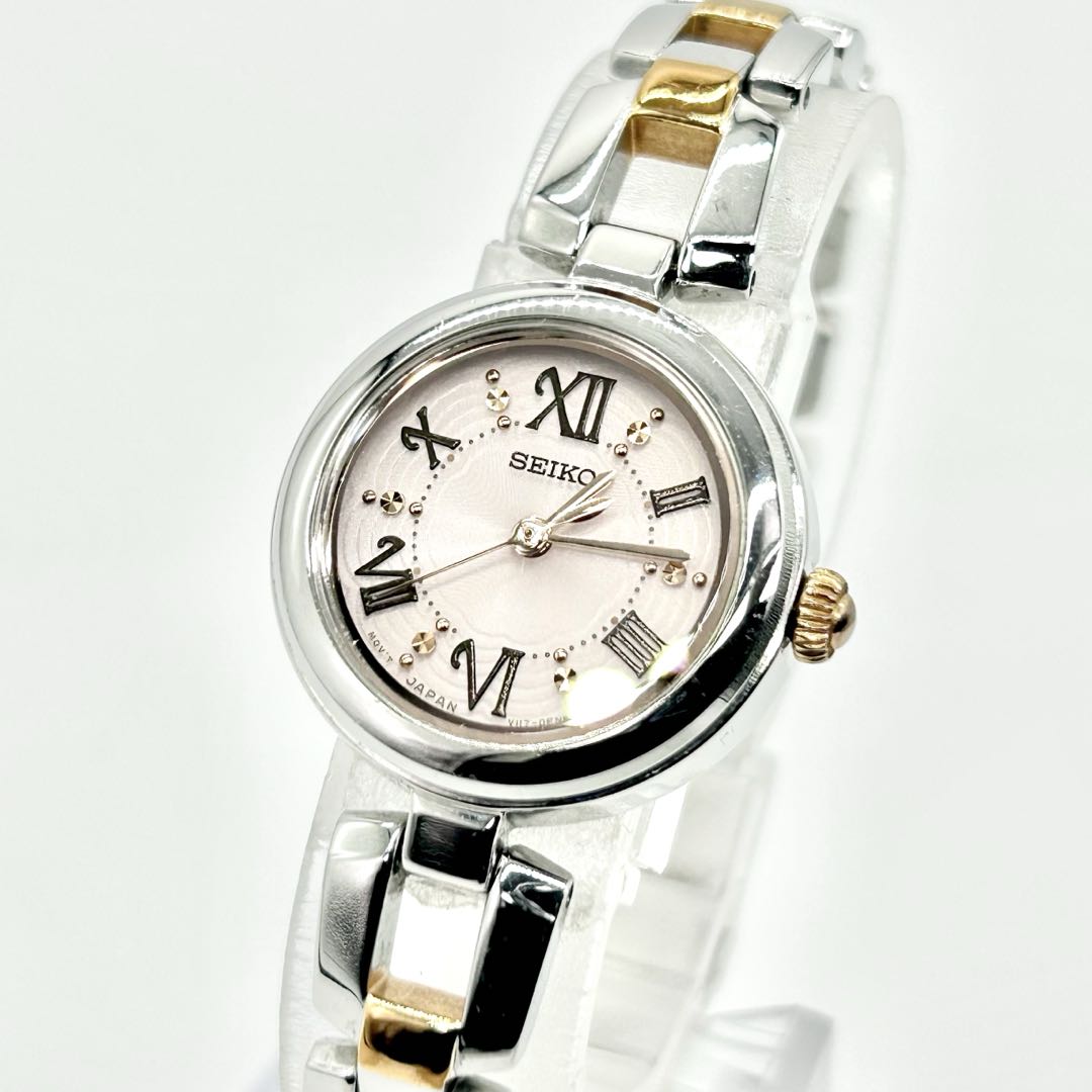 Seiko V117-00V0 Analog Quartz Women Solar Watch