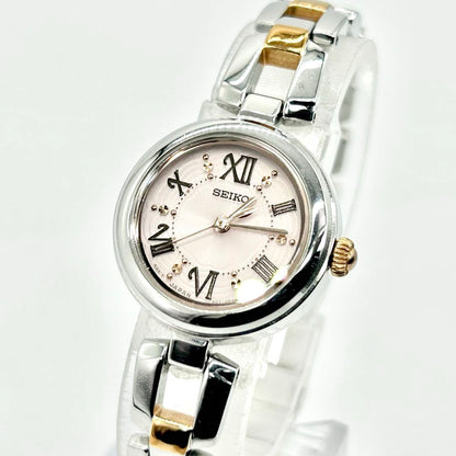 Seiko V117-00V0 Analog Quartz Women Solar Watch