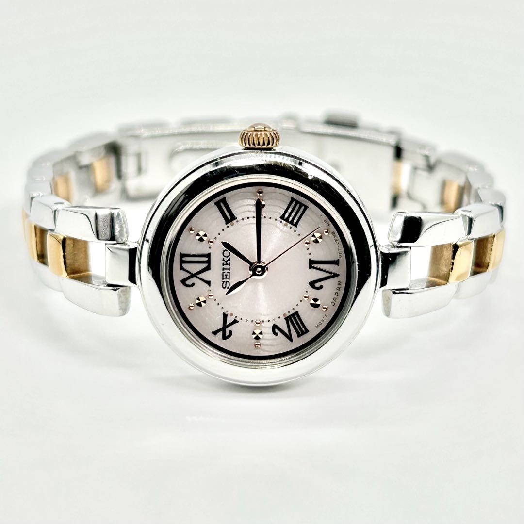 Seiko V117-00V0 Analog Quartz Women Solar Watch