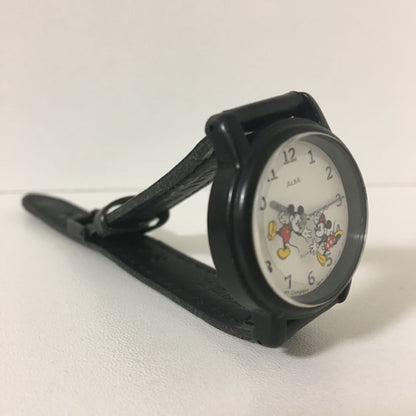 Seiko Alba Disney Analog Quartz Women Rare Retro Mickey & Minnie Watch