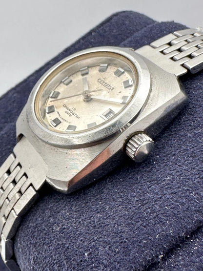 Citizen Cosmo Star Date 6-610501-D Analog Mechanical (Manual) Unisex Adults Vintage Wristwatch 25Mm Hand-Winding