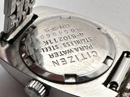 Citizen Cosmo Star Date 6-610501-D Analog Mechanical (Manual) Unisex Adults Vintage Wristwatch 25Mm Hand-Winding