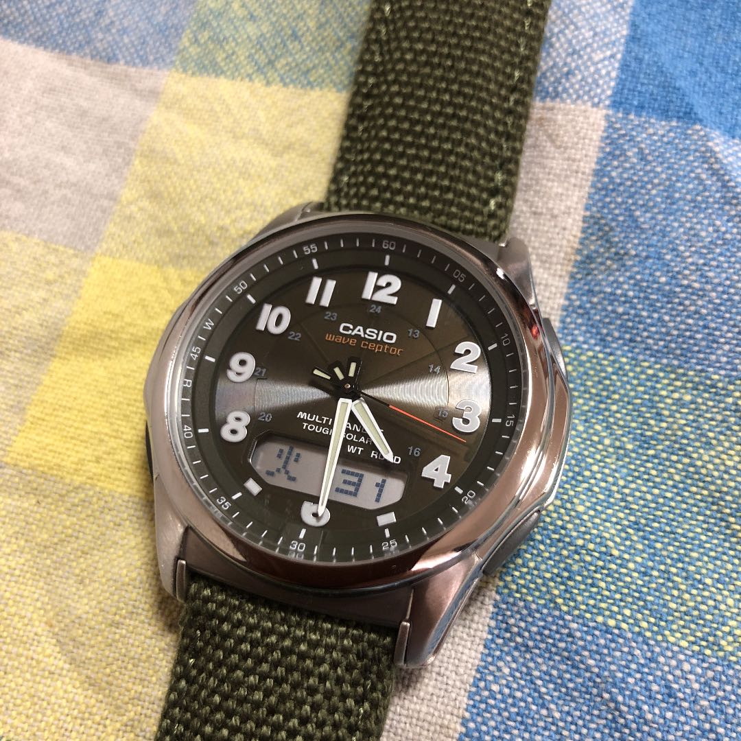 Casio Wave Ceptor Analog Solar Men