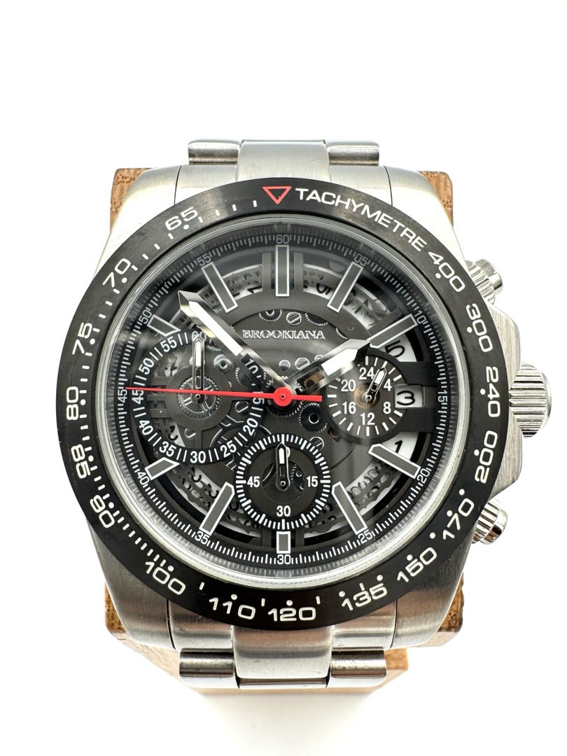 Brookiana Analog Quartz Men Gimmick Rotor Watch
