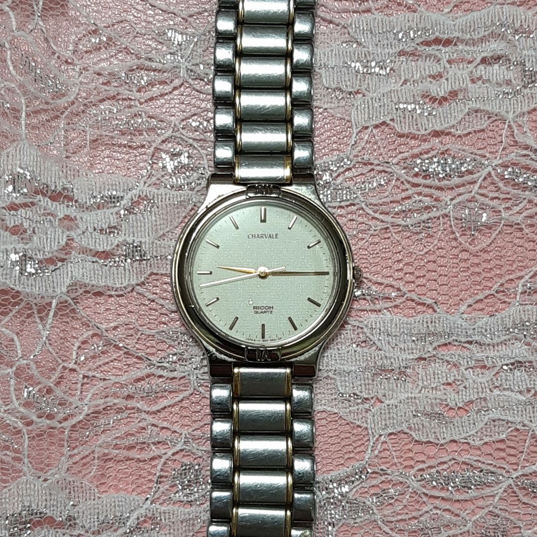 Analog Quartz Men Men Vintage Ricoh Charvale Watch Men'S Rare