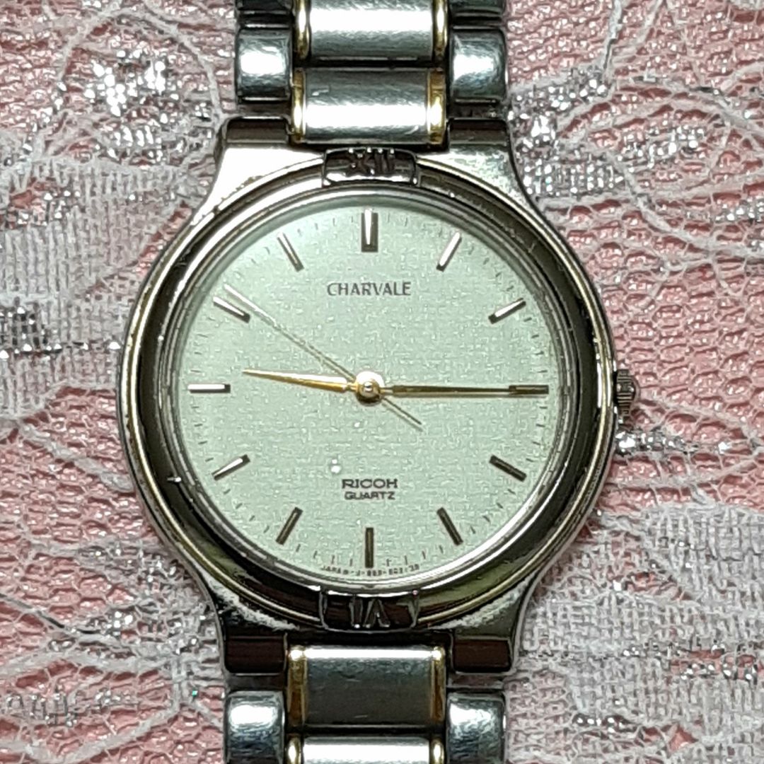 Analog Quartz Men Men Vintage Ricoh Charvale Watch Men'S Rare