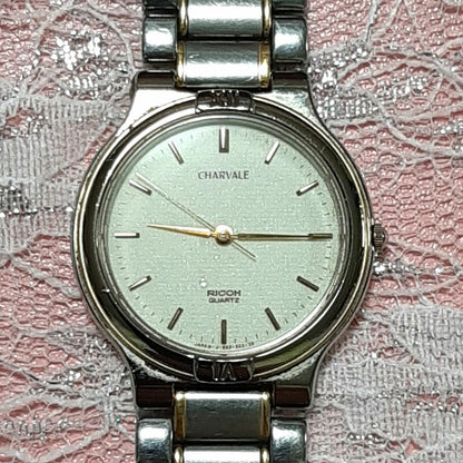 Analog Quartz Men Men Vintage Ricoh Charvale Watch Men'S Rare