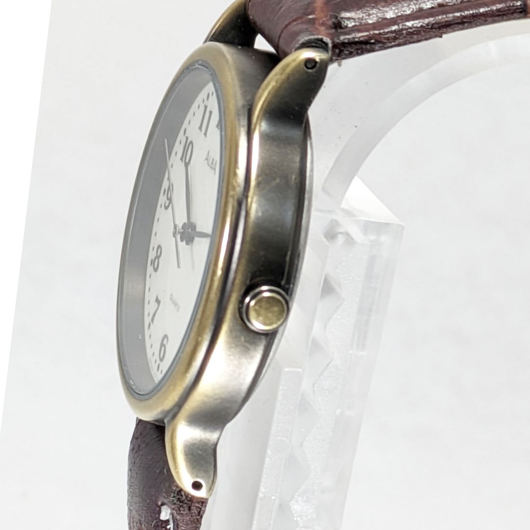 Seiko Alba Analog Quartz Men Battery & Band Replaced Working Item