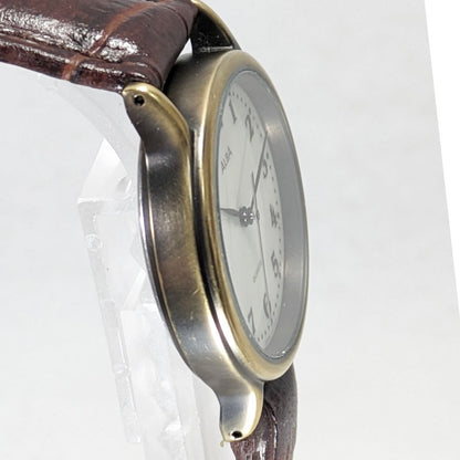 Seiko Alba Analog Quartz Men Battery & Band Replaced Working Item