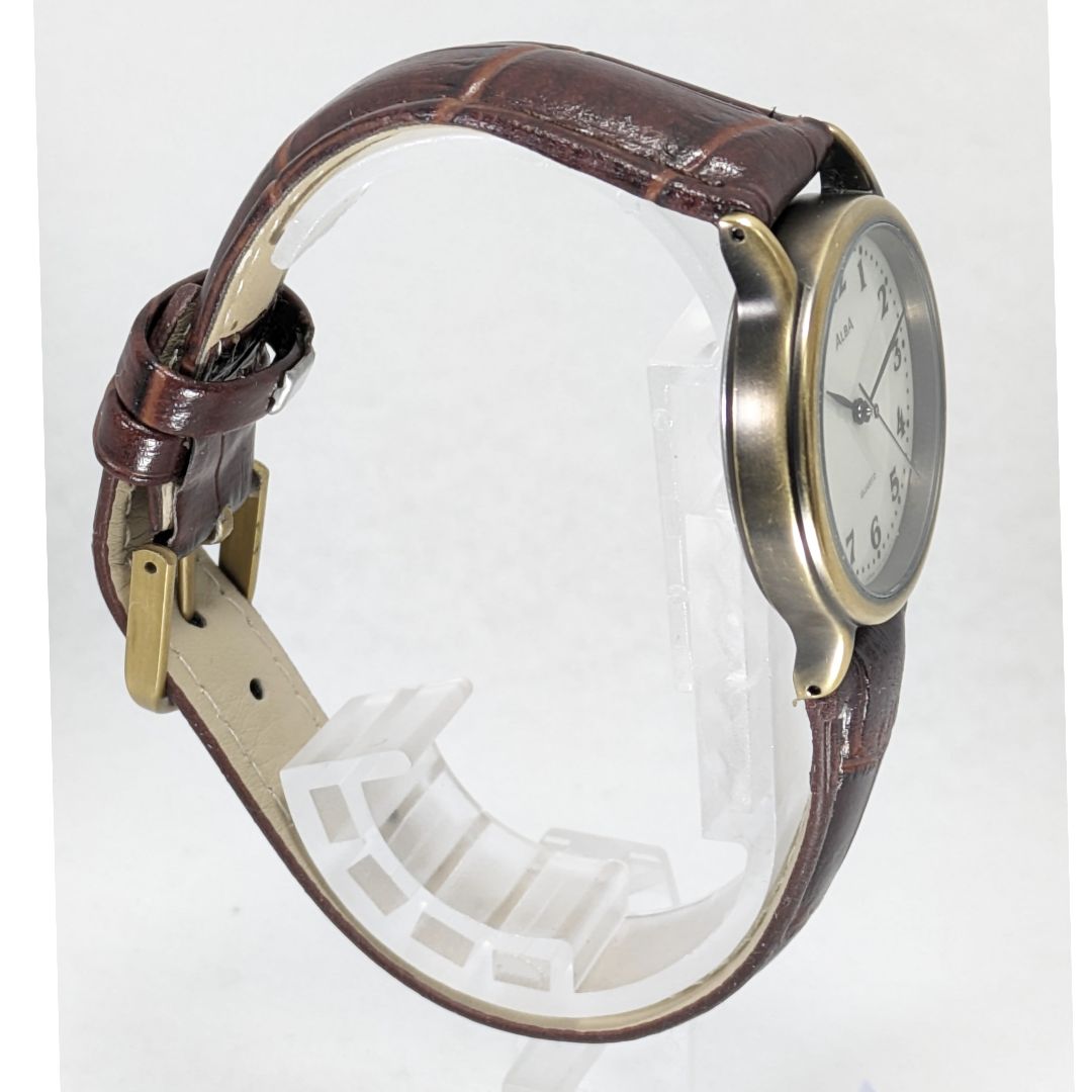 Seiko Alba Analog Quartz Men Battery & Band Replaced Working Item