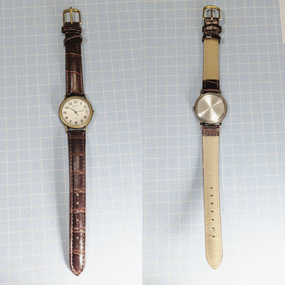 Seiko Alba Analog Quartz Men Battery & Band Replaced Working Item