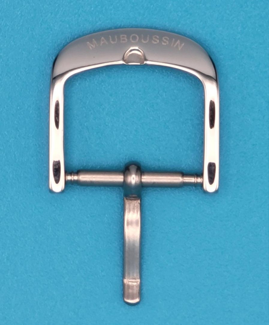 Analog Quartz Men Men Mauboussin Genuine Buckle 15Mm Silver Tone