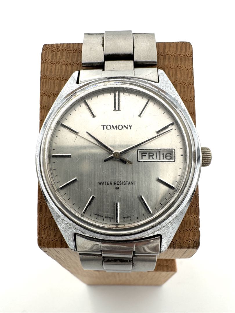 Seiko Tomony 5000-8010 Analog Mechanical (Manual) Unisex Adults Day Date Manual Vintage Men'S Watch Runs