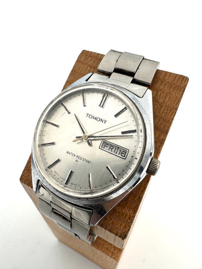 Seiko Tomony 5000-8010 Analog Mechanical (Manual) Unisex Adults Day Date Manual Vintage Men'S Watch Runs