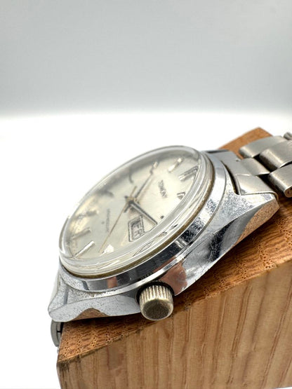 Seiko Tomony 5000-8010 Analog Mechanical (Manual) Unisex Adults Day Date Manual Vintage Men'S Watch Runs
