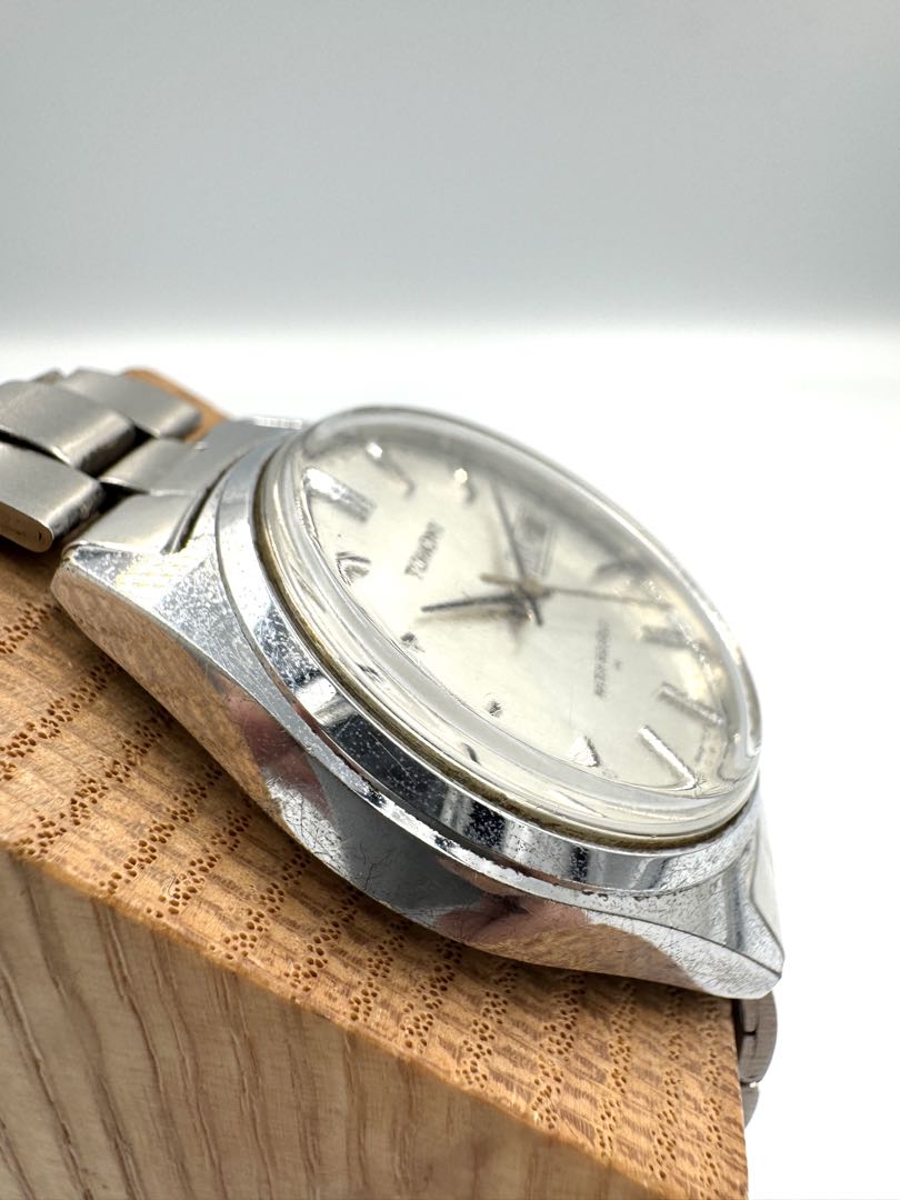 Seiko Tomony 5000-8010 Analog Mechanical (Manual) Unisex Adults Day Date Manual Vintage Men'S Watch Runs