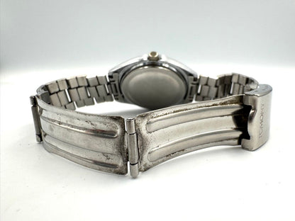 Seiko Tomony 5000-8010 Analog Mechanical (Manual) Unisex Adults Day Date Manual Vintage Men'S Watch Runs