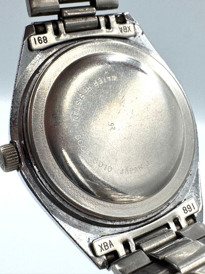 Seiko Tomony 5000-8010 Analog Mechanical (Manual) Unisex Adults Day Date Manual Vintage Men'S Watch Runs