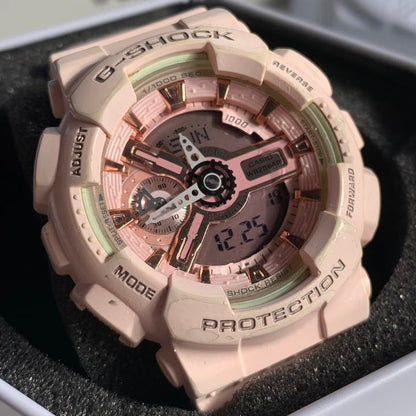 G-Shock GM GMA-S110MP-4A1CR Digital-Analog Quartz Women A-S110Mp-4A1Cr