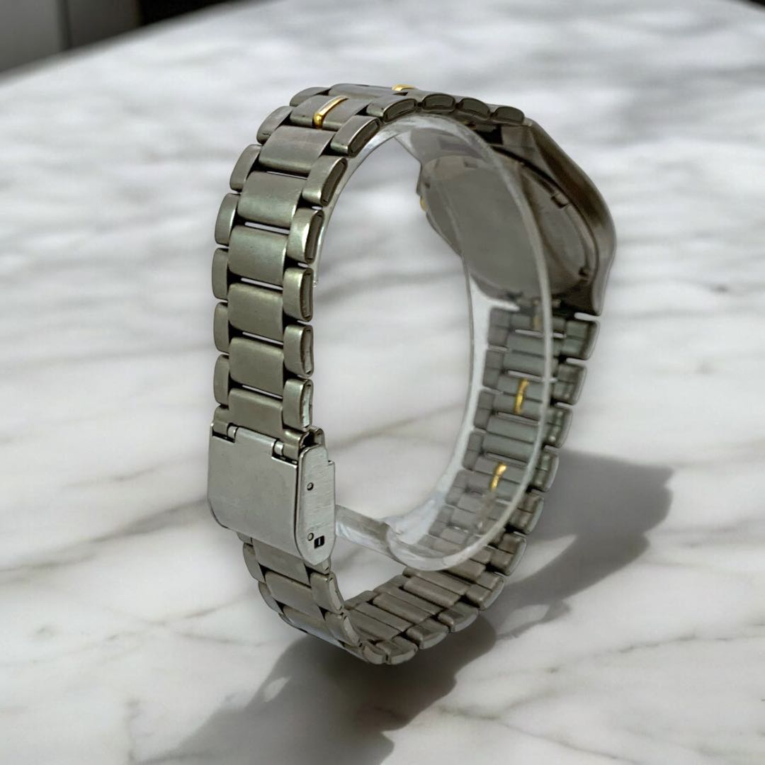 Aureole Analog Quartz Men オレオール M443❀ Watch コンビ チタン ３針 ローマン 防水