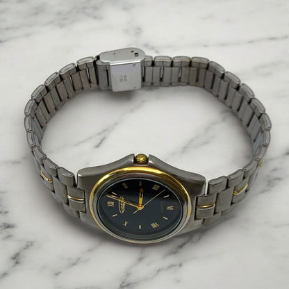 Aureole Analog Quartz Men オレオール M443❀ Watch コンビ チタン ３針 ローマン 防水