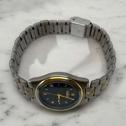 Aureole Analog Quartz Men オレオール M443❀ Watch コンビ チタン ３針 ローマン 防水