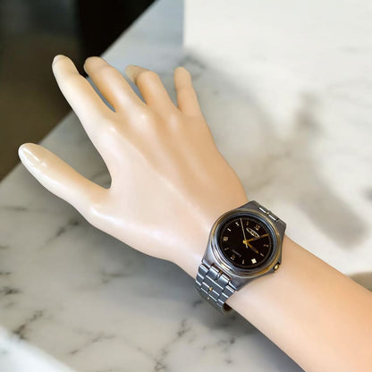Aureole Analog Quartz Men オレオール M443❀ Watch コンビ チタン ３針 ローマン 防水