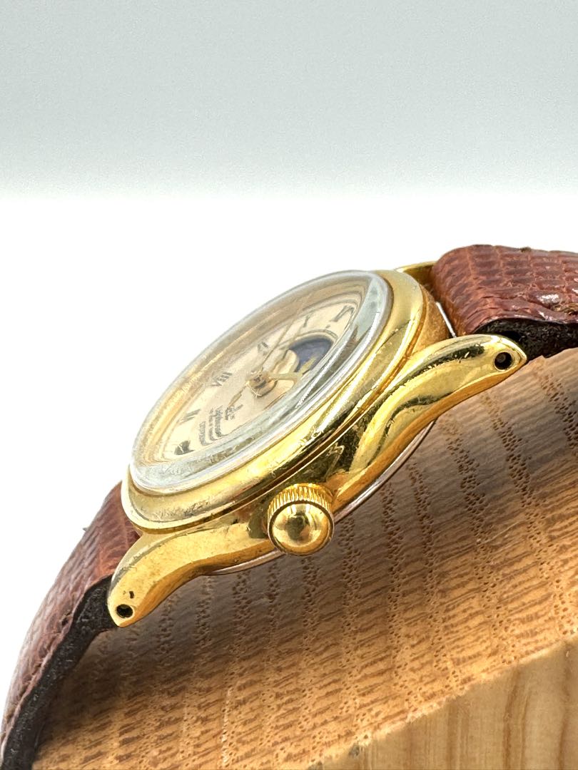 Citizen Lighthouse 6085-G02534 Analog Quartz (Battery) Women Vintage Moonphase Gold Plated Ladies Junk Watch