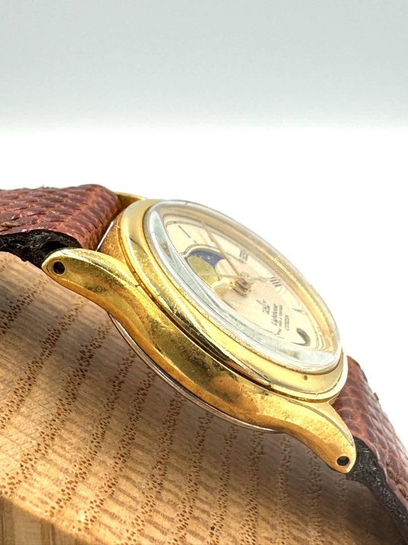 Citizen Lighthouse 6085-G02534 Analog Quartz (Battery) Women Vintage Moonphase Gold Plated Ladies Junk Watch