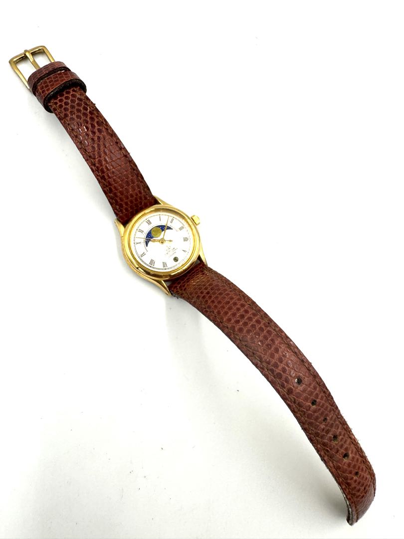 Citizen Lighthouse 6085-G02534 Analog Quartz (Battery) Women Vintage Moonphase Gold Plated Ladies Junk Watch