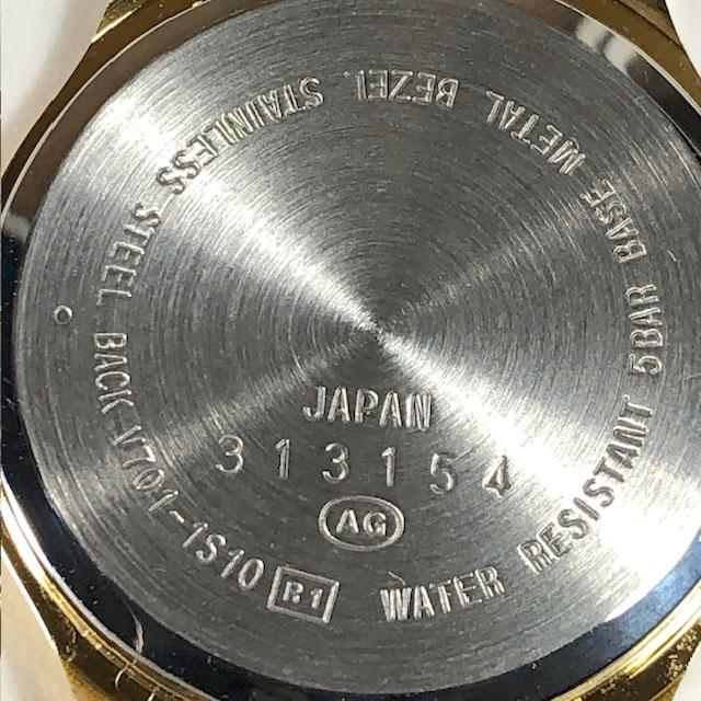 Seiko Alba SUCCESS V701-1S10 Analog Quartz Women Beautiful Item Unused Leather Belt Working Item