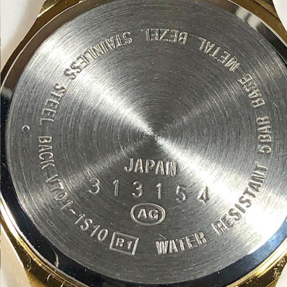 Seiko Alba SUCCESS V701-1S10 Analog Quartz Women Beautiful Item Unused Leather Belt Working Item