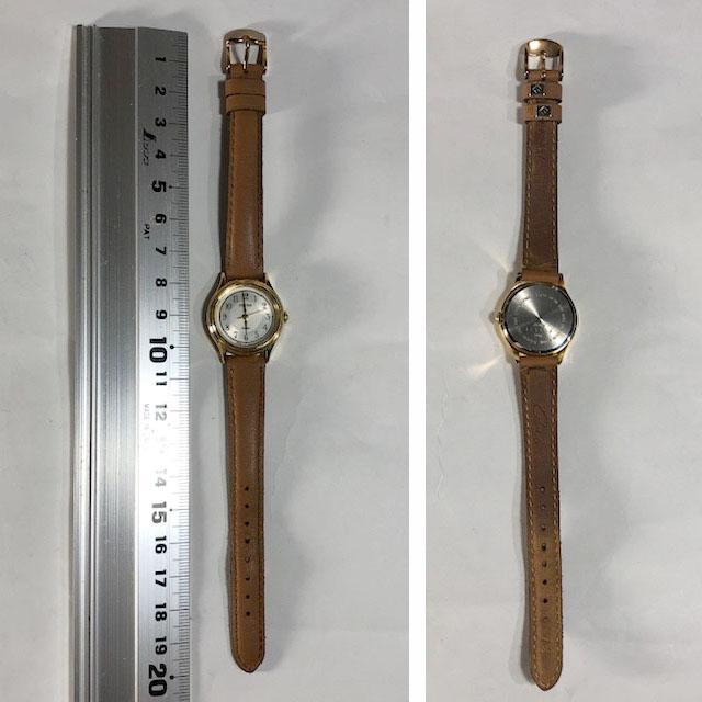 Seiko Alba SUCCESS V701-1S10 Analog Quartz Women Beautiful Item Unused Leather Belt Working Item