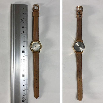 Seiko Alba SUCCESS V701-1S10 Analog Quartz Women Beautiful Item Unused Leather Belt Working Item