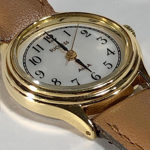 Seiko Alba SUCCESS V701-1S10 Analog Quartz Women Beautiful Item Unused Leather Belt Working Item