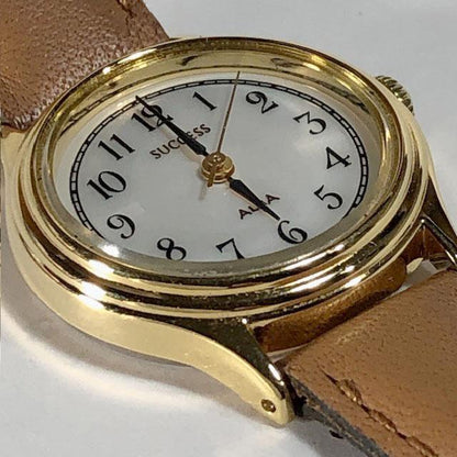 Seiko Alba SUCCESS V701-1S10 Analog Quartz Women Beautiful Item Unused Leather Belt Working Item