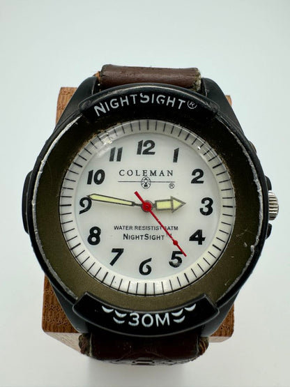 Coleman Analog Quartz Men Night Sight Watch Military