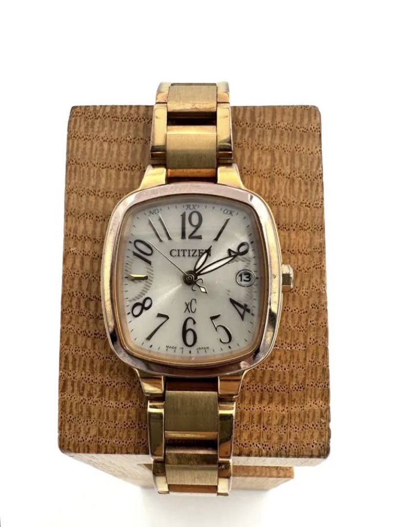 Citizen xC H058-T018611 Analog Quartz (Solar Powered) Women Vintage Eco-Drive Radio Controlled Ladies Junk Watch